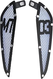 KIMISS 2PCS Motorcycle Fuel Air Intake Trim, Aluminum Gas Side Frame Trim Cover Replacement for MT03 2020‑2021(Blue)