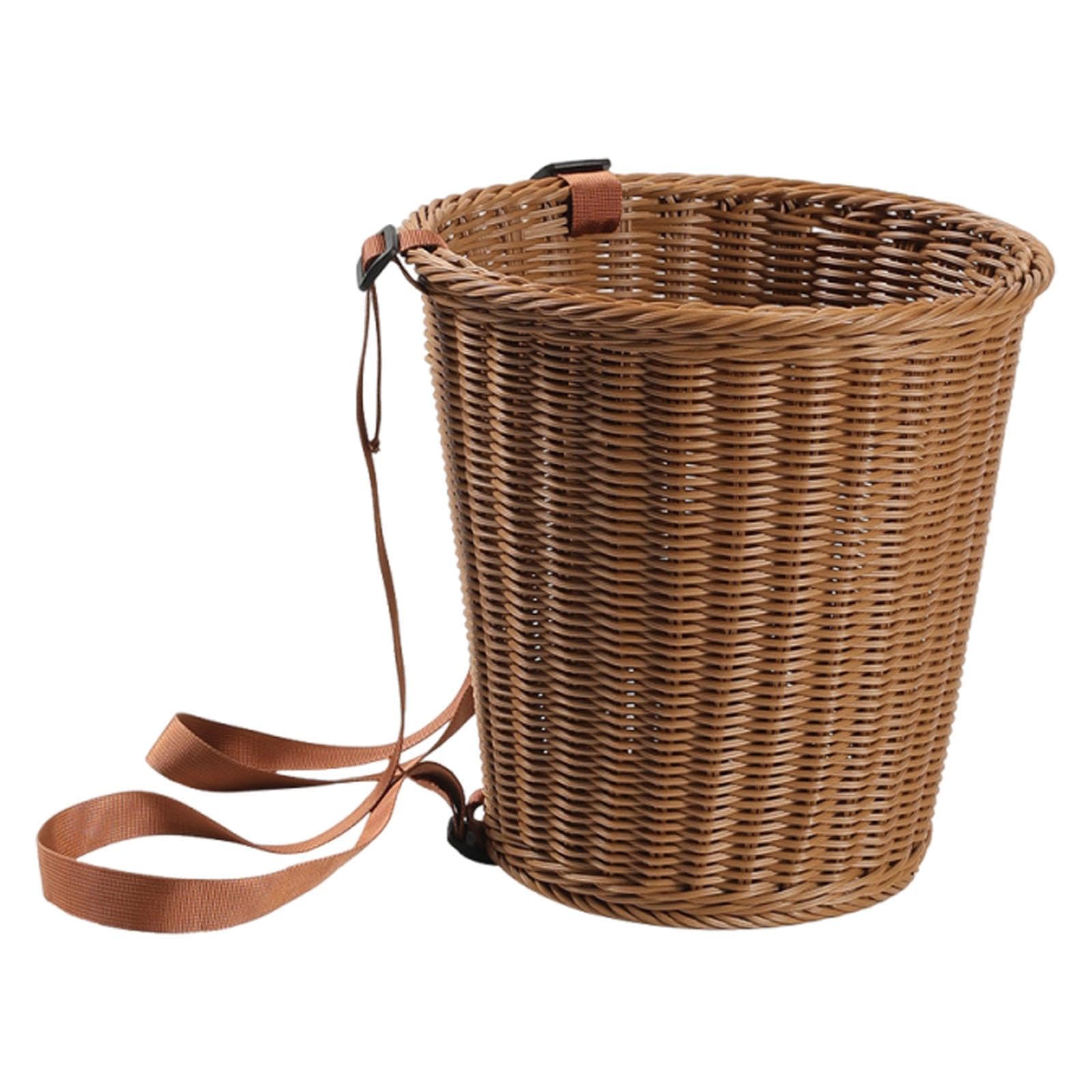 Cesta de Recolección Elegante, Hecha a Mano, Robusta Y Multiusos para Fruta, Camping Y Jardín.