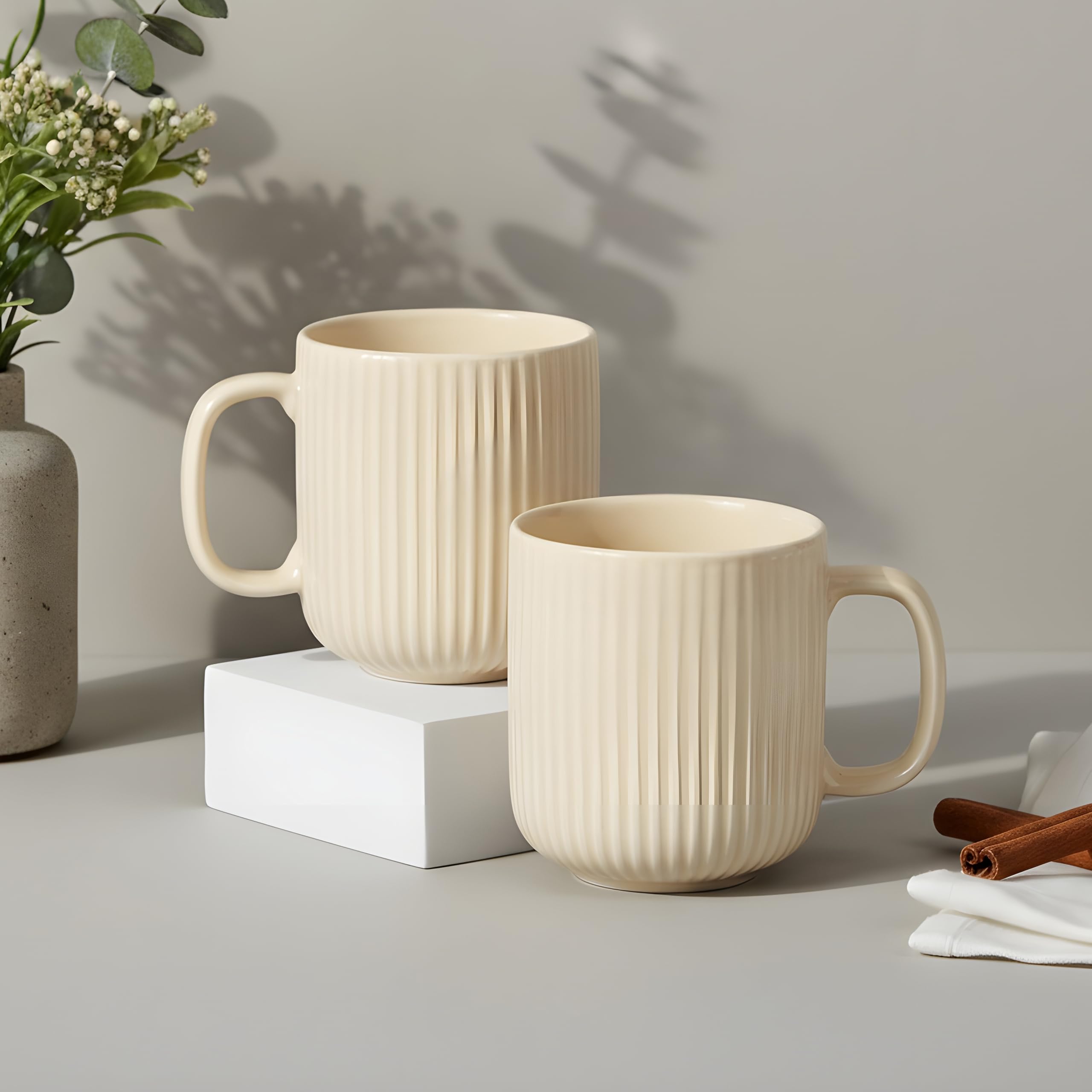 CRAF10 SkyBlue Ceramic Coffee Mugs - Set of 2 -25