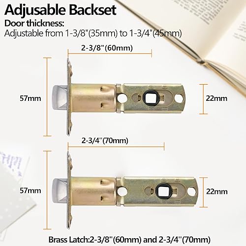Miniatura 5 de NEWBANG Manija de palanca de puerta sólida con acabado negro mate