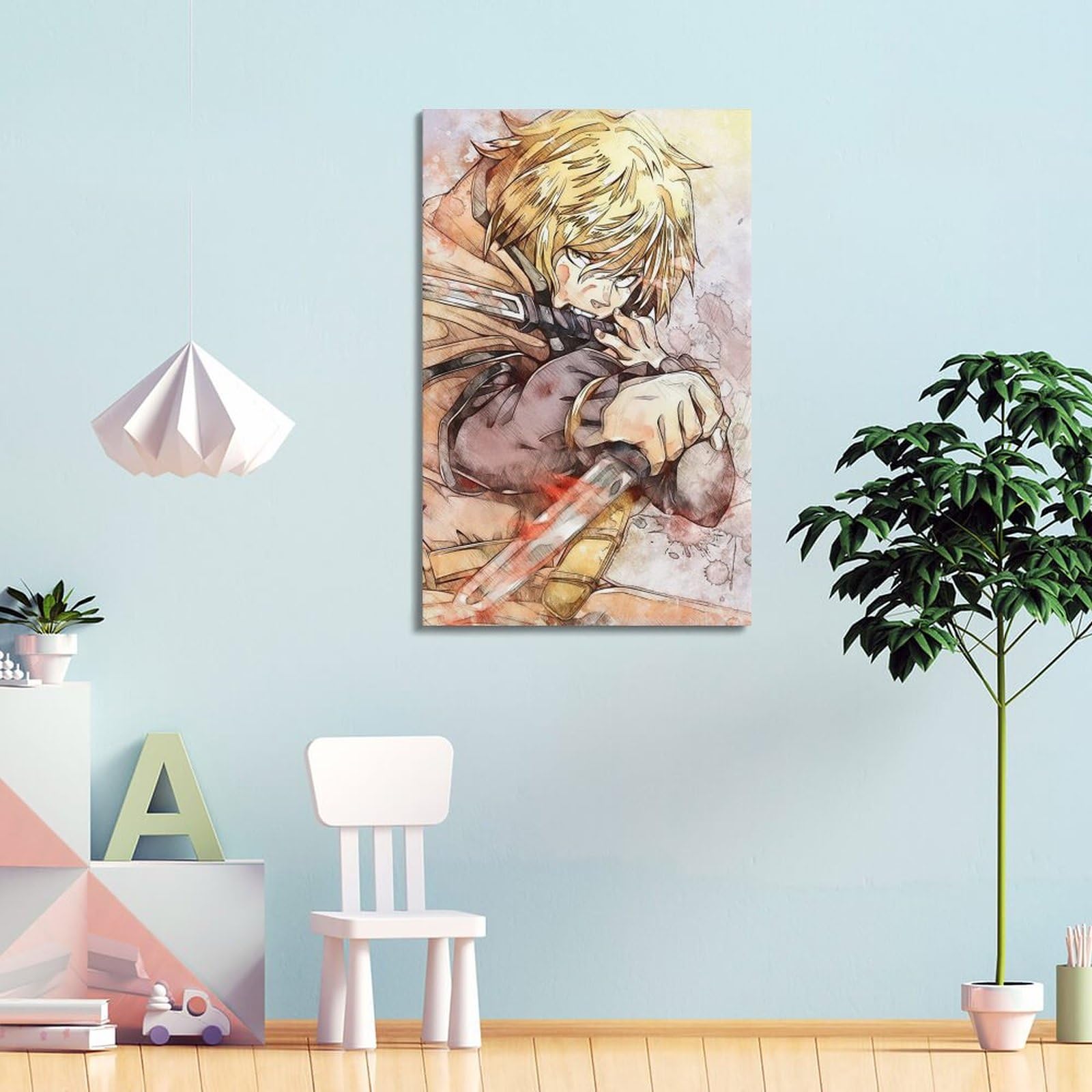 Vinland Saga Thorfinn Anime Poster Canvas Art Poster And Wall Art Hanging Decor for Modern Family Corridor Posters 20x30cm