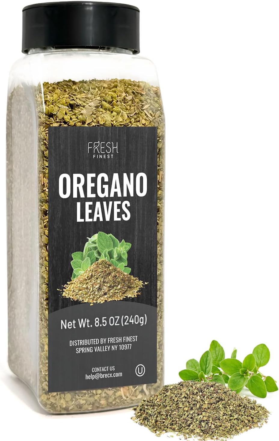 Fresh Finest Oregano 8.5oz - Premium Dried Oregano Leaves - All-Natural, Non-GMO, Gluten-Free, Kosher - Perfect for Cooking, Seasoning, and Garnishing