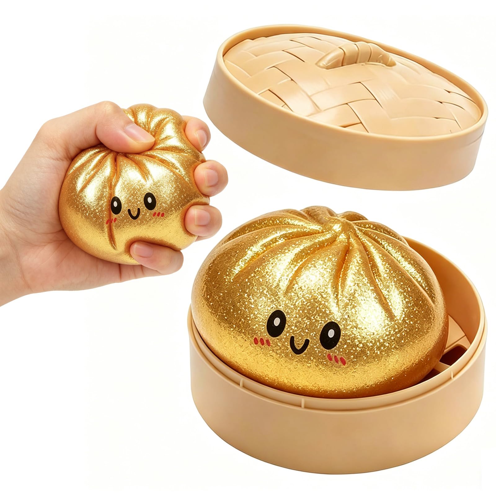 Glitter Dumpling Sorpresa Jguete Dmplings Mystery con Caja Vaporera (Morado) — view 8