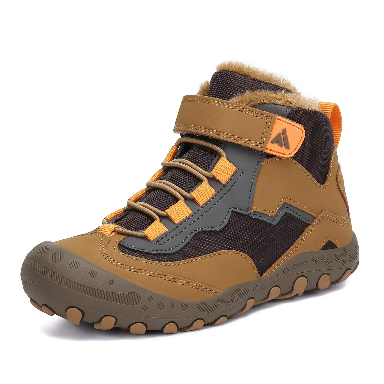 Mishansha Kids Hiking Boots Toddler Girls Boys Hiking Shoes Water-Resistant Anti-Collision Non-Slip Athletic Outdoor Trekking Boots — view 17
