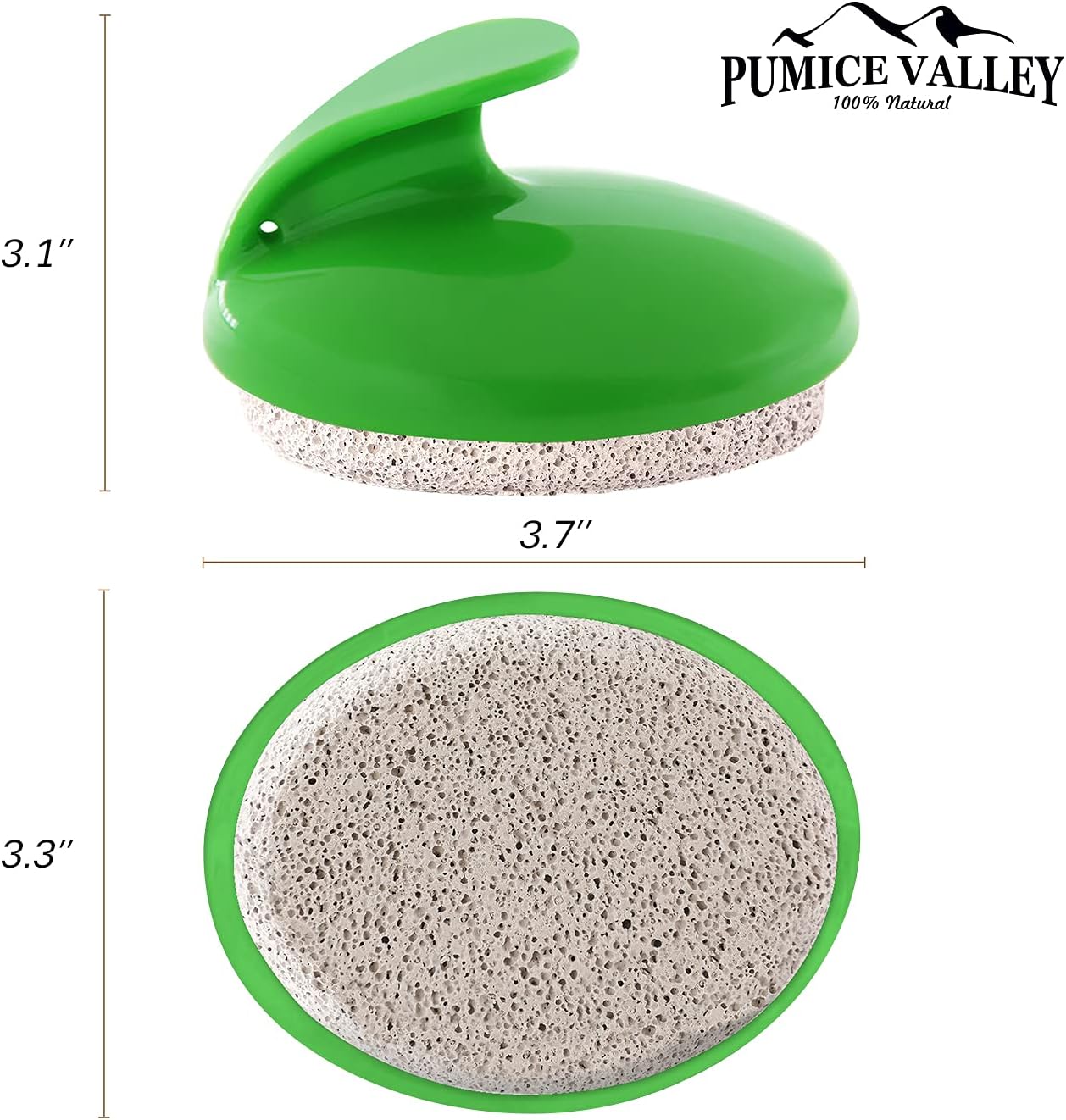 Pumice Stone for Feet - Foot Stone with Handle - Callus Corn Removal - Pedicure Exfoliator for Dry Dead Skin, Heels, Elbows, Hands - Healthy Foot Care Scrubber : Beauty & Personal Care