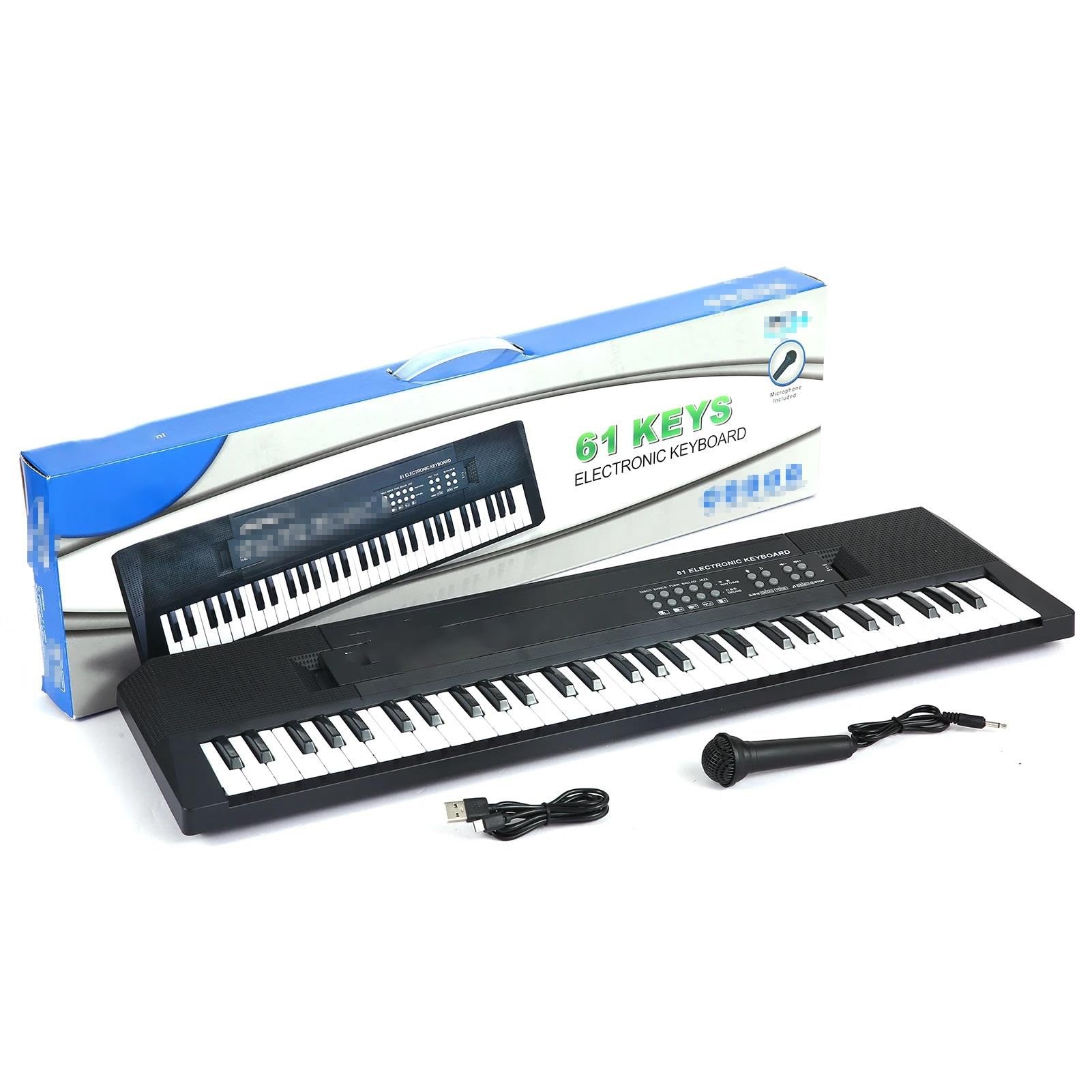 Tastiera Elettronica Professionale Tastiera Elettronica Digitale Multifunzionale Per Pianoforte Elettrico Con 61 Tasti Per Studenti Con Funzione Microfono