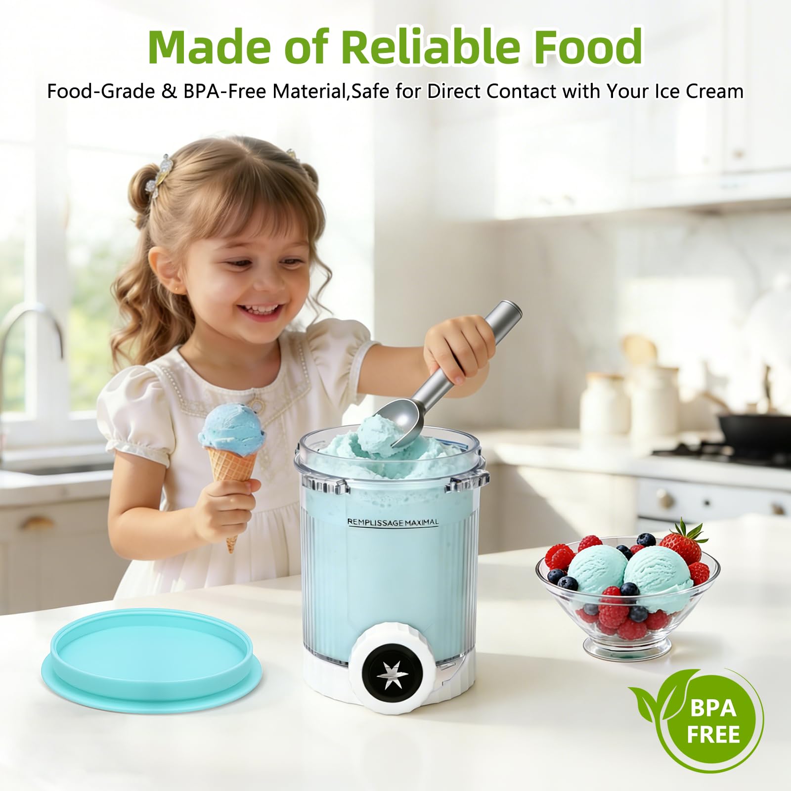 4 Stück Behälter für Ninja Swirl CREAMi,480 ml Creami Tubs Kompatibel mit Ninja CREAMi Softeismaschine und Eismaschine NC701UK NC701 NC700 Serie,BPA-Frei Spülmaschinenfest