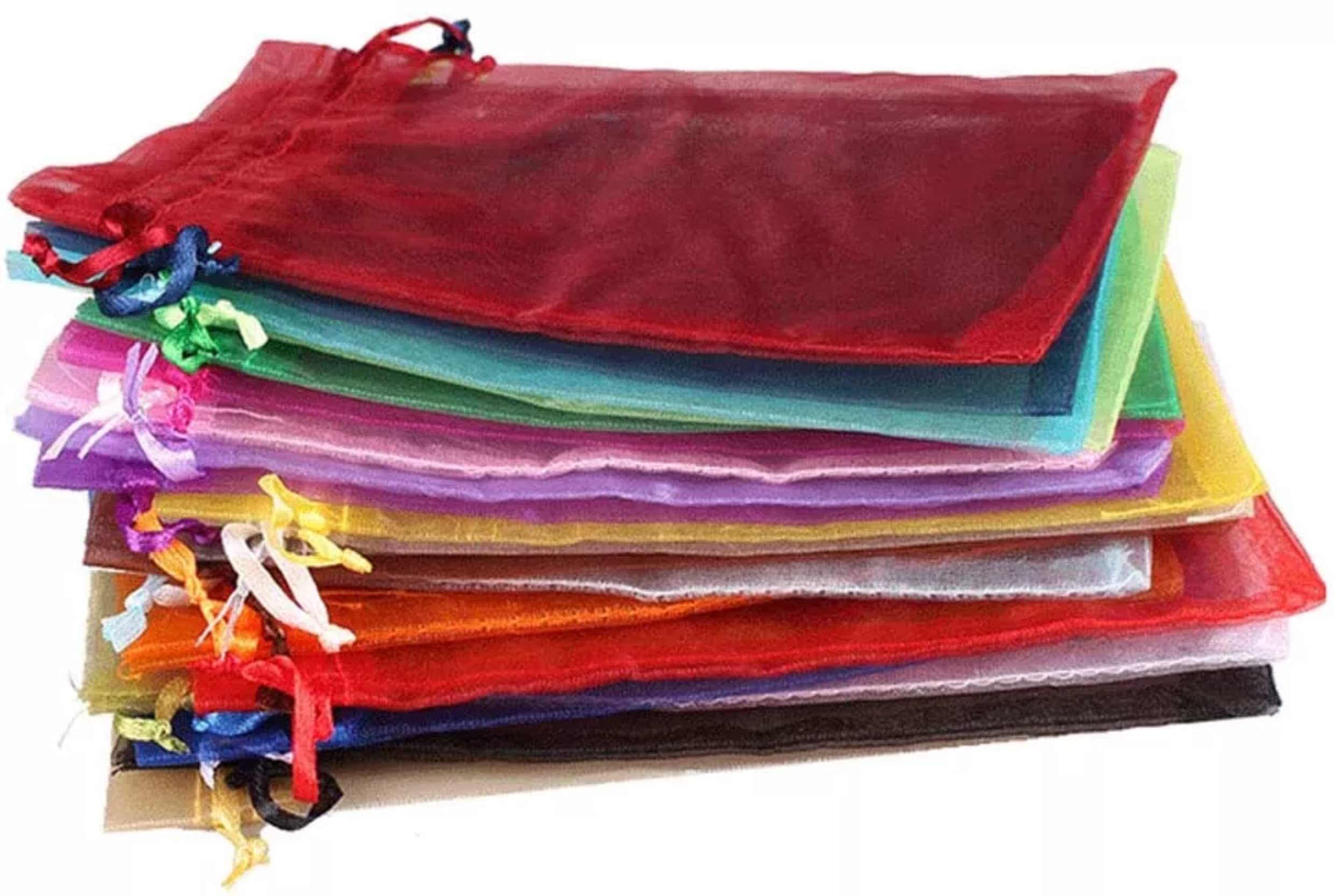 Beingelegant - Plain Organza Return Gift Bags|Drawstring Pouches For Wedding Plain Organza Bag Plain Pouches|Pack Of 25 (13X18 CMS) Multi Colour (B0BCZ9V2TV) Amazon Price History, Amazon Price Tracker
