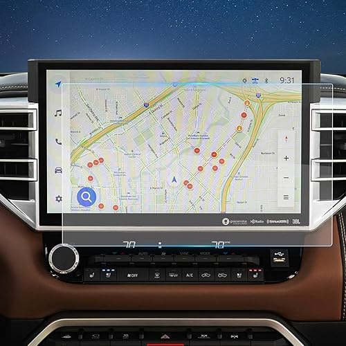 INTGET 14inch Screen Protector for Toyota Tundra Accessories 2022 2023for Toyota Sequoia Accessories 2023 Car Tempered Glass GPS Navigation Radio