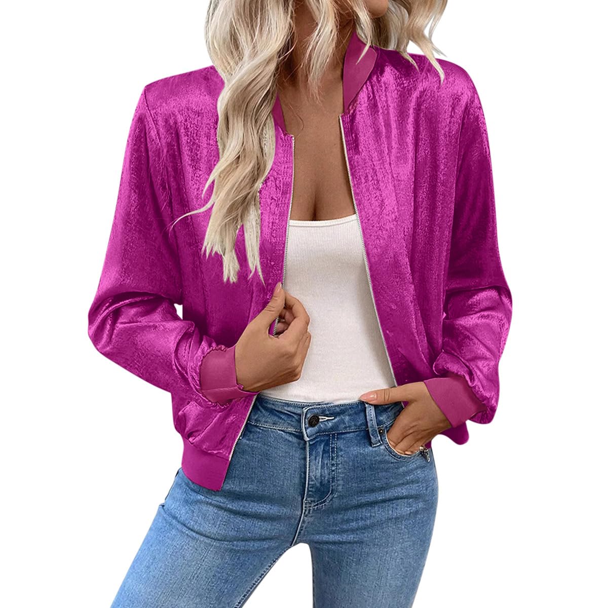 Blouson court décontracté pour un look de mi-saison confortable - 4