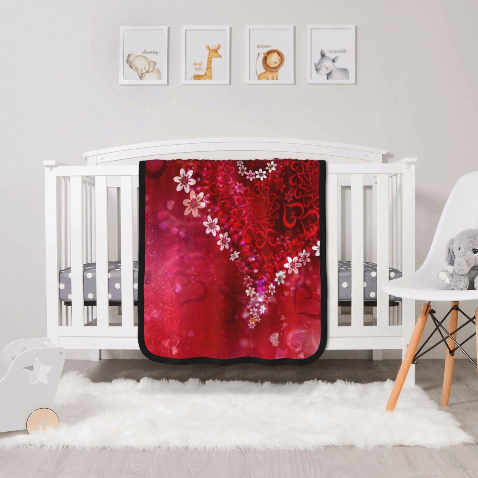 Couverture flanelle cœur pour des moments cocooning au bureau et salon