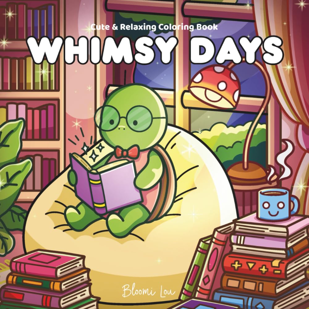 Whimsy Days: Cute & Relaxing Coloring Book