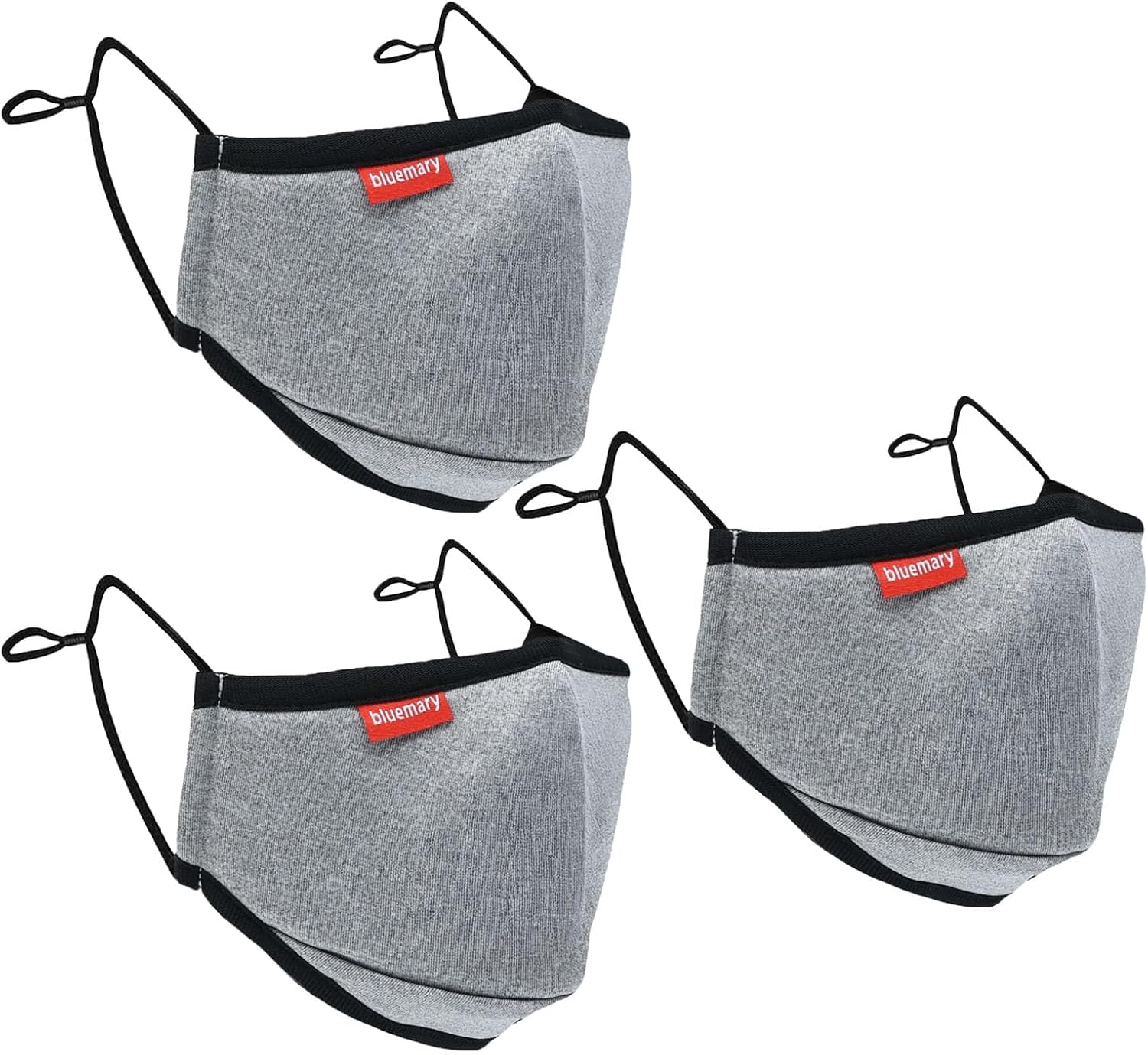 Kids Face Mask Cotton Cloth Face Mask 3 PACK Reusable Comfort Soft Dust Protection Breathable Washable Face Covering Fabric Mask with Filter Pocket and Nose Wire for Unisex Children Teens - Amazon product rated Grade F