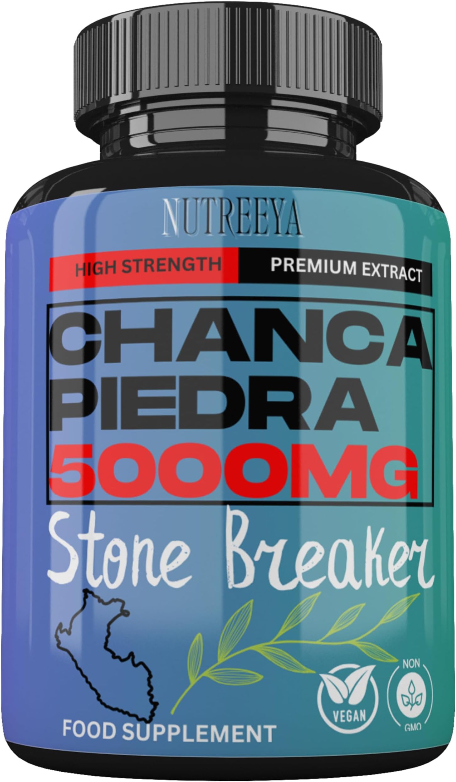 Chanca Piedra 5000mg Stone Breaker 90 Vegan Tablets High Strength Chanca Piedra Supplement UK Made