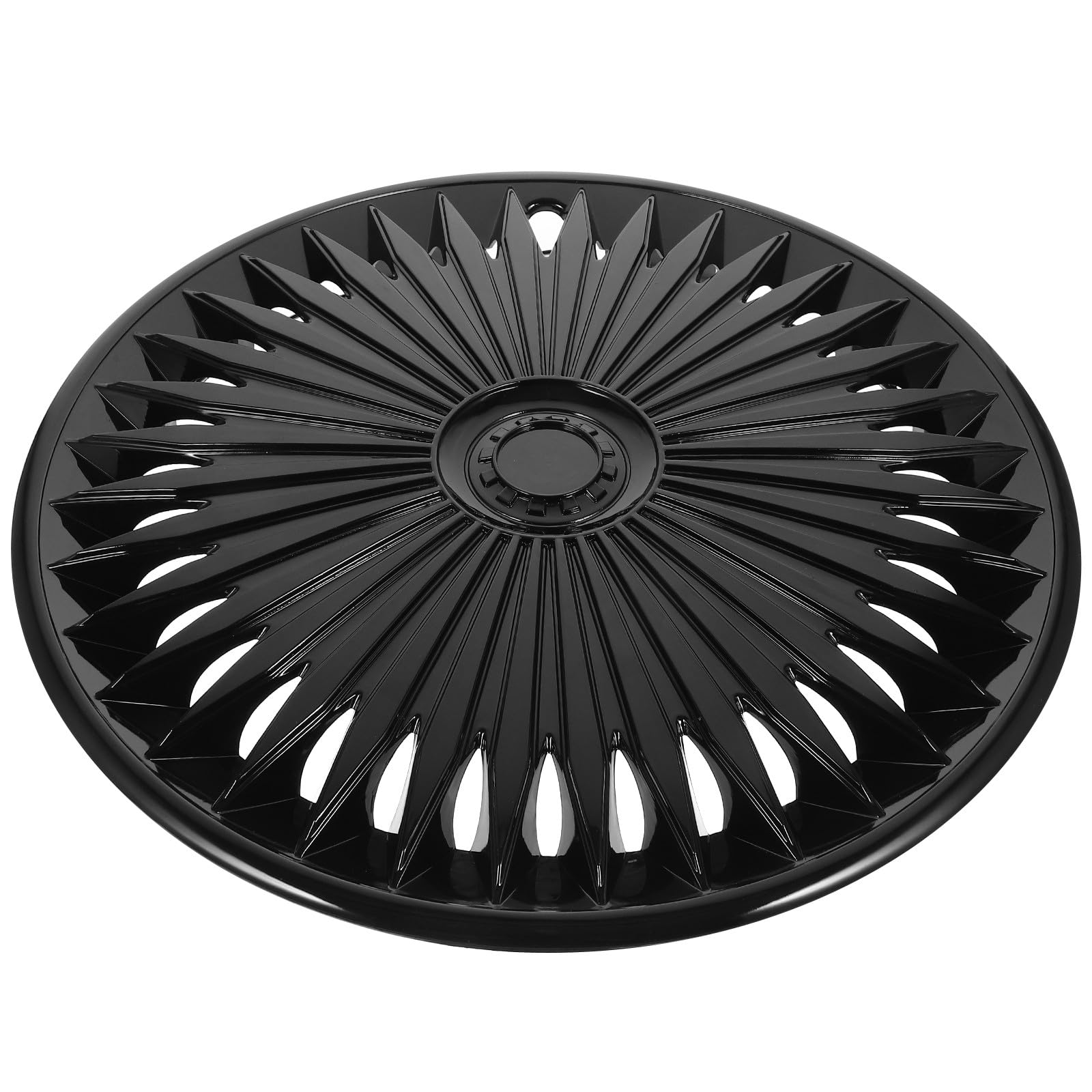 Abaodam 15 Zoll Radnabenkappe Schwarz aus Robustem Material Dekorative Radnabenabdeckung fürs Auto Praktische Felgendeckel für Pkw mit Einfacher Montage