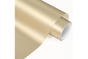 VINYL FROG Champagne Vinyl - 12" x6ft Gold Metallic Craft Permanent Vinyl Roll