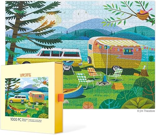 WerkShoppe Happy Camper - Rompecabezas de 1000 piezas