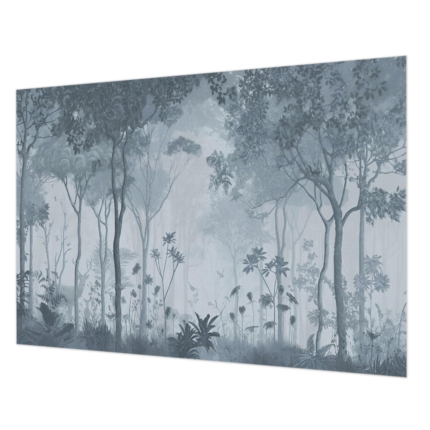 Forêt mystique pour chambre et salon : tapisserie intissée de salon