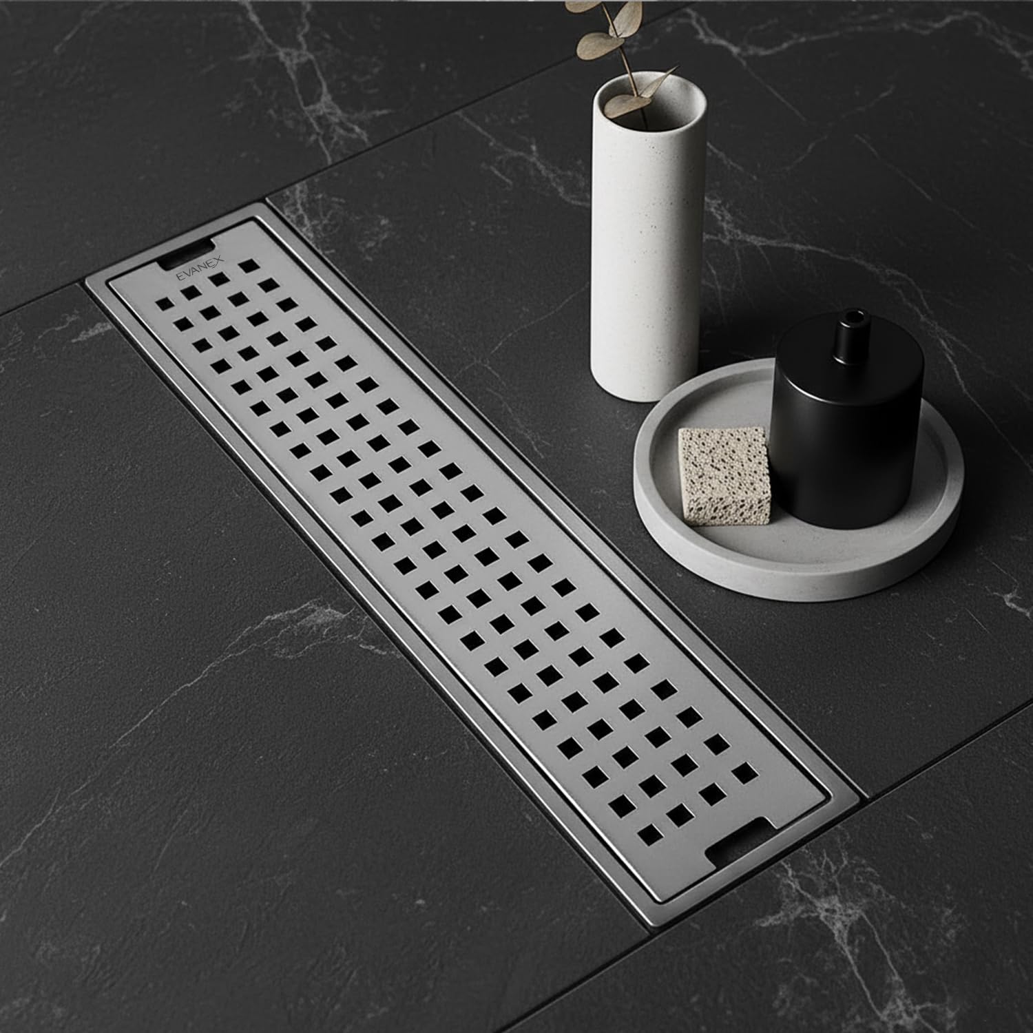 EVANEX EVANEX Floor Drainer for Bathroom | 24x4 Inch 304 Grade ...