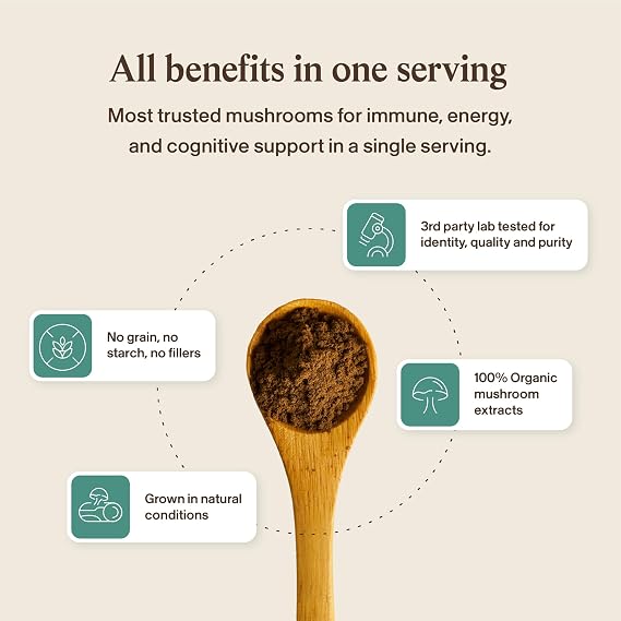 Real Mushrooms Hot Chocolate Mix (15srv), 5 Defenders Extract Powder (45srv), 5 Defenders Supplements (90ct) Bundle to Support Immunity & Overall Wellbeing - Gluten-Free, Non-GMO, Vegan