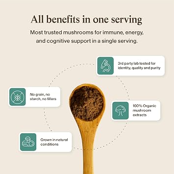 Real Mushrooms Hot Chocolate Mix (15srv), 5 Defenders Extract Powder (45srv), 5 Defenders Supplements (90ct) Bundle to Support Immunity & Overall Wellbeing - Gluten-Free, Non-GMO, Vegan