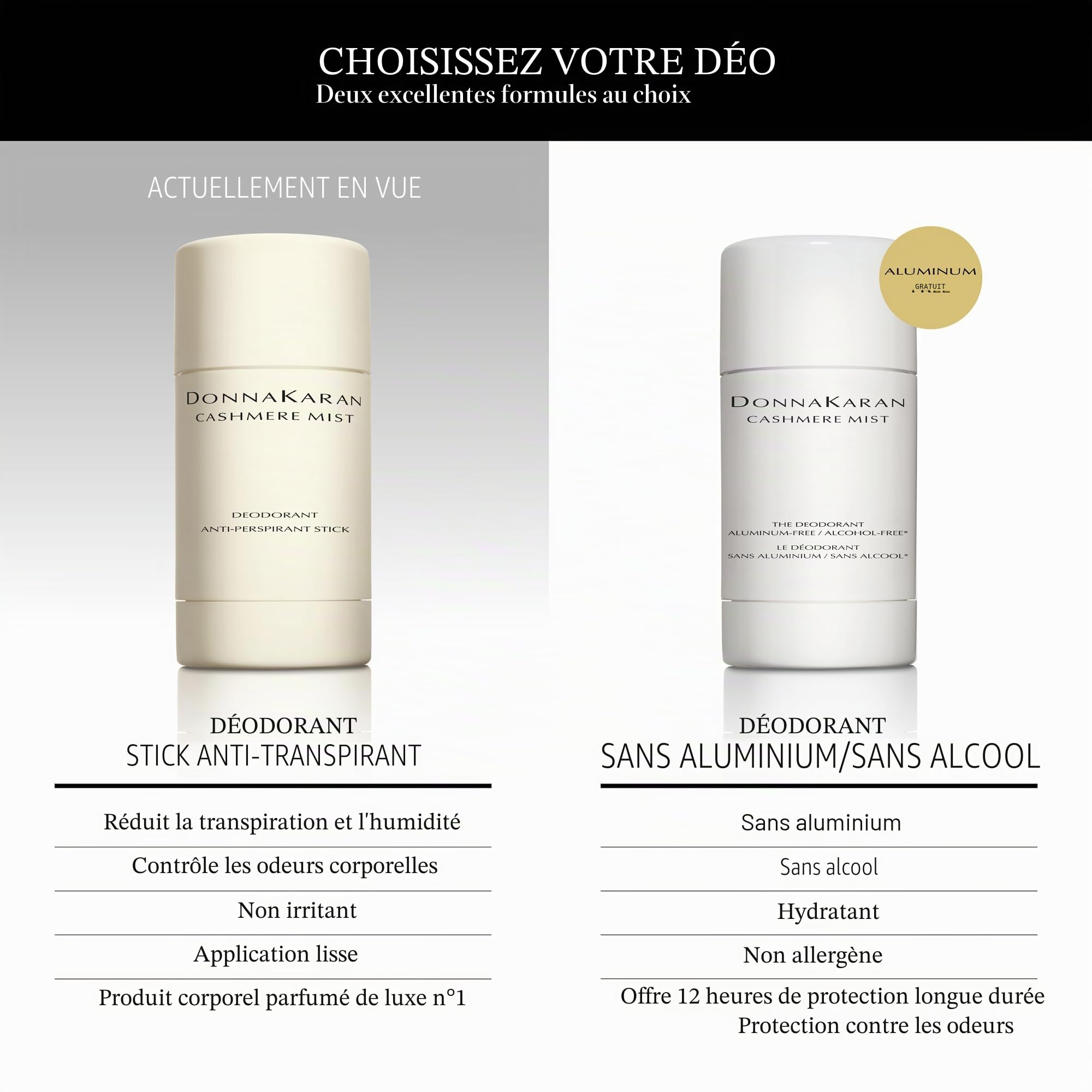 Stick déodorant anti-transpirant pour femme DKNY Cashmere Mist - 50 ml