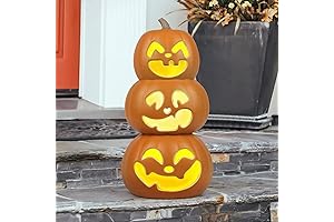Halloween Jack O Lantern Light-Up Pumpkin