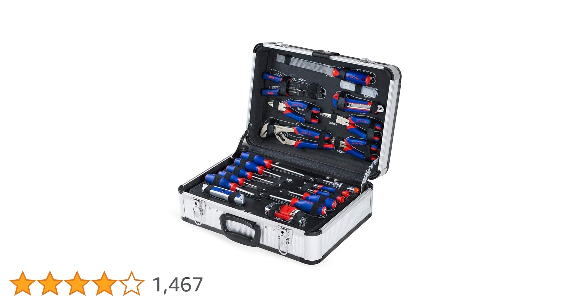 Amazon | WORKPRO ホームツールセット 工具セット 119点組 家庭
