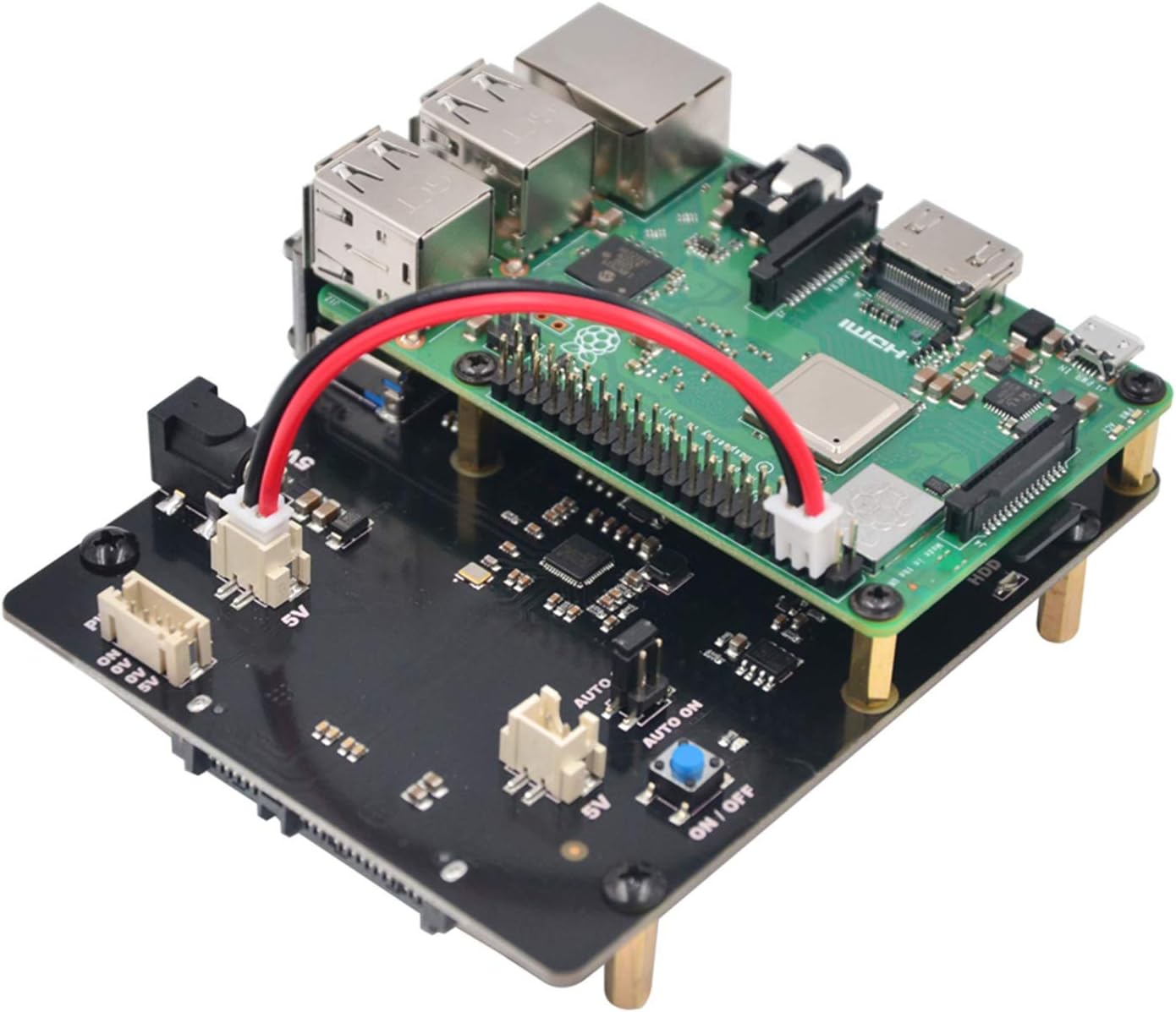 Grеаtеѕt Prоduсt GeeekPi 5V 4A Power Supply & X820 V3.0 2.5 SATA HDD/SSD Shield Expansion Board Kit for Raspberry Pi 1 Model B+/ 2 Model B / 3 Model B / 3 Model B+