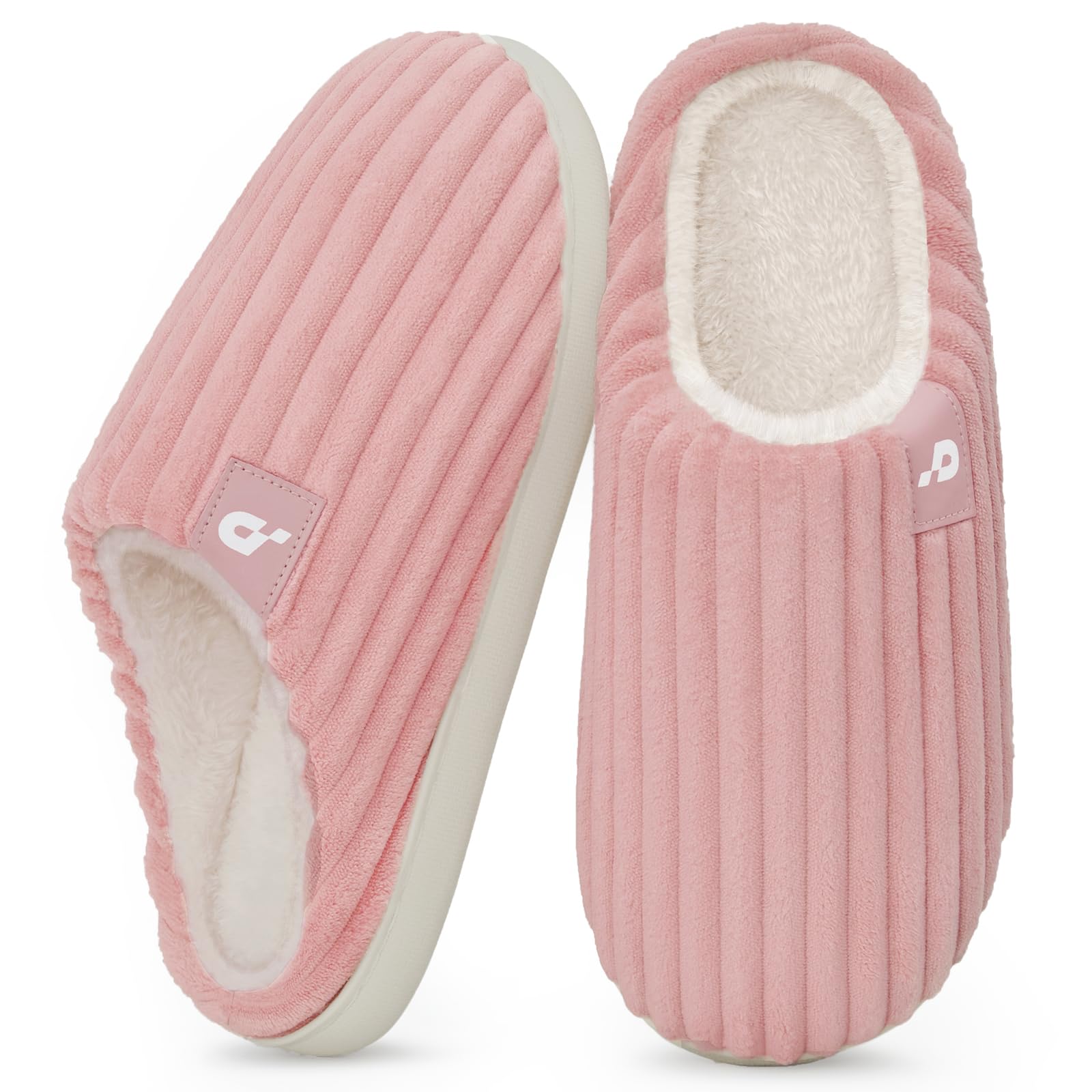 Coswind Pantofole Donna Uomo Invernali Calde Ciabatte Casa in Memory Foam | Velluto Coste, Fodera in Peluche, Morbide & Comode Slippers, Antiscivolo, Interno e Esterno