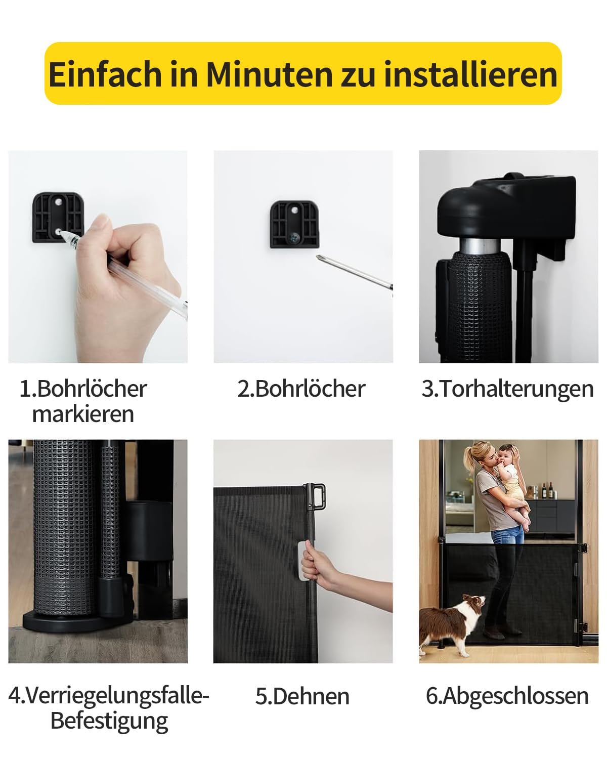 2 unidades de rejilla de protección para escaleras, extensible, 0-140 cm, para bebé, color negro