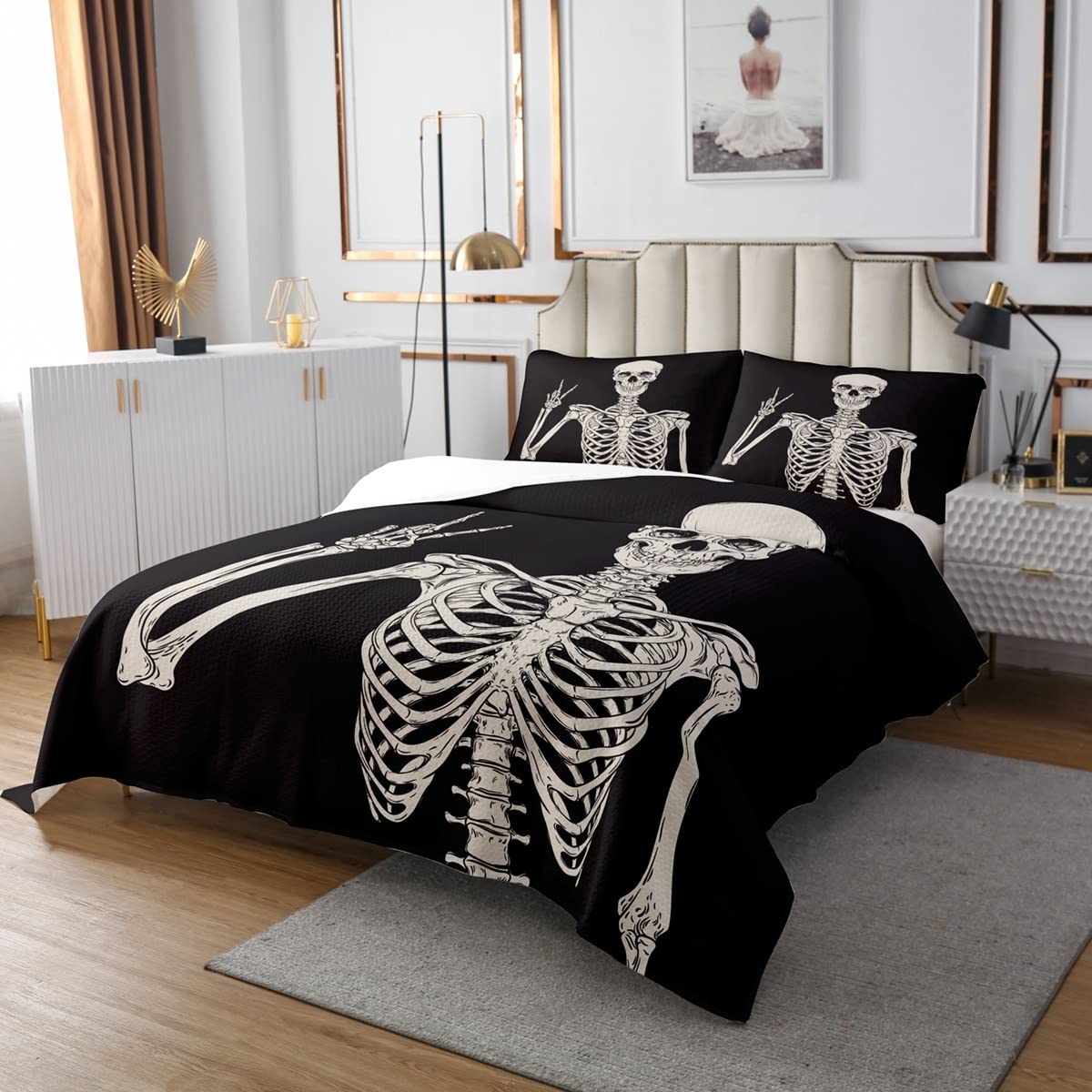 Halloween Bedding Boxing Gloves Pattern Duvet Cover Set - Single Size ...