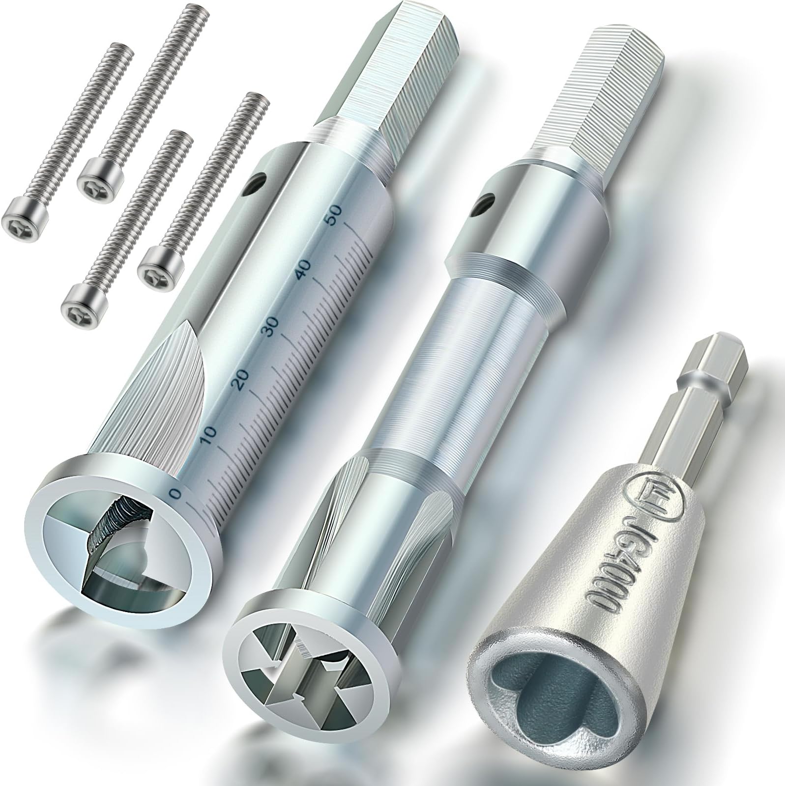 3/ 5 Way Wire Stripper and 6mm Hex Shank Twister for Power Drill or Manually