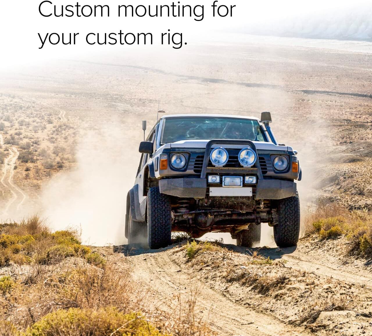 weBoost Overland Mount and Hardware for Drive Reach Overland, OTR, and RV Outside Antennas | Folds Down for Storage | T-Slot, Pole, and Fixed Mounting Options | Made in the USA | Model 901168