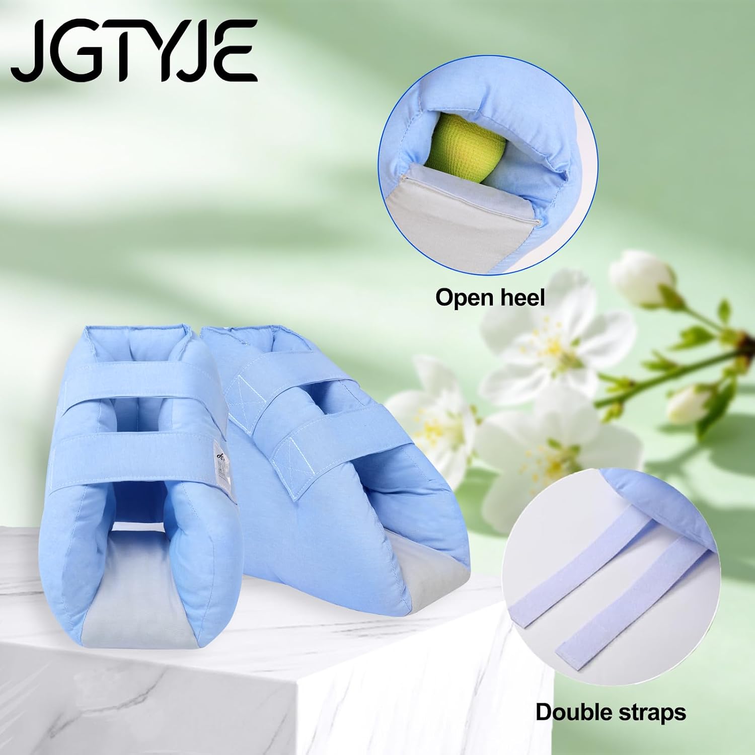 Adjustable Open Heel Pressure Protector for Bedridden Elderly, Post Surgery
