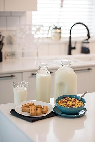 Miniatura 2 de Jartastix Boquilla de vertido para botellas de leche de vidrio, tapas de botellas de 1.890 in de diámetro que se ajustan perfectamente a las