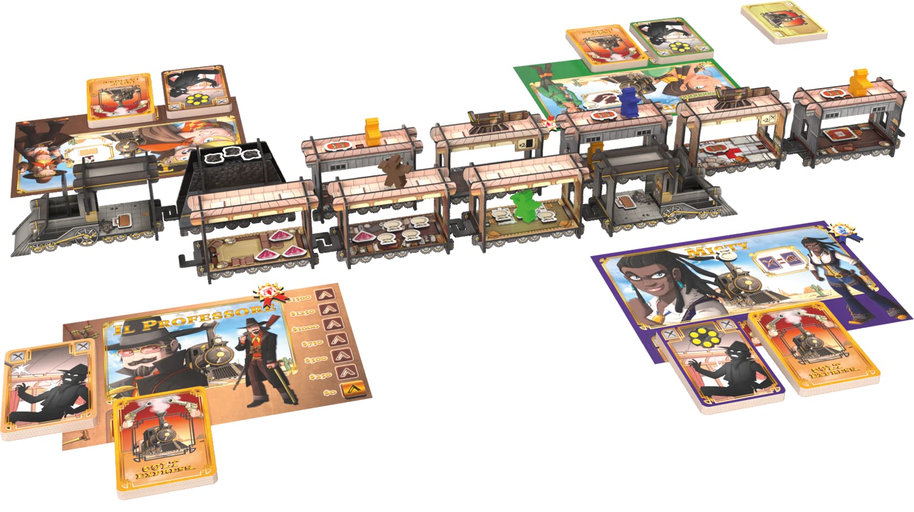 Asmodee ASM Colt Express - Gepanzerter Zug & WAC LUDD0021