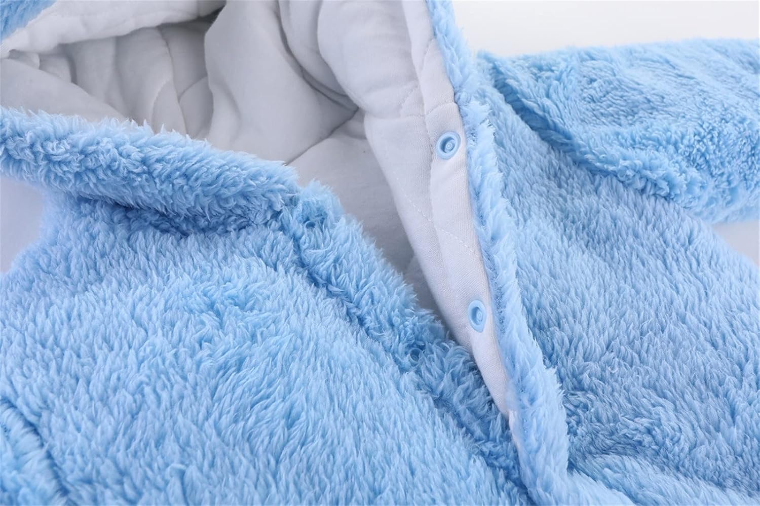 Combinaison Bébé Polaire Avec Pieds - Grenouillère Capuche Oreilles - Automne Hiver Garçon Fille