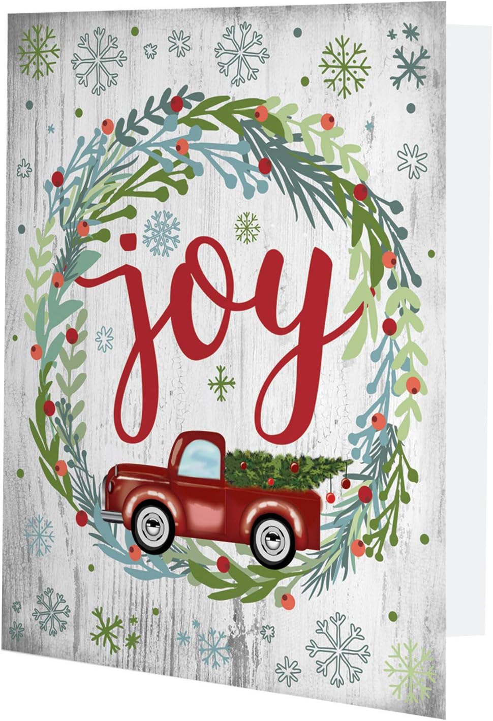Neil Enterprises Inc. 4x6 Red Christmas Truck Joy Photo Folder - 100 Pack