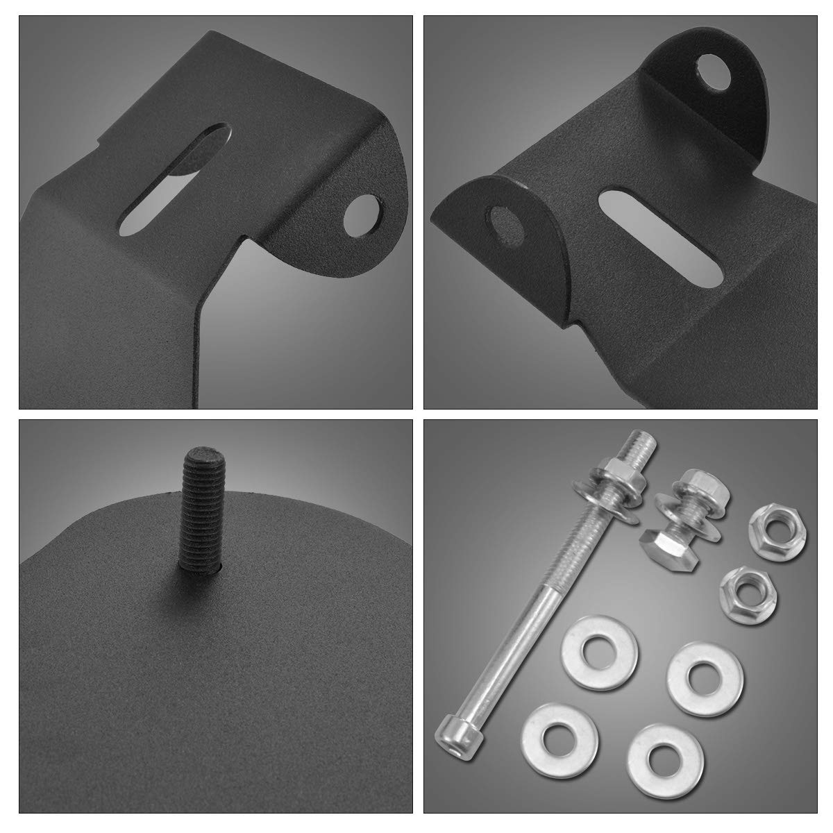 KATUR Piastra di Base per Sedile Unico per Motocicletta Piastra di Base Piastra di Base Acciaio Resistente Nero Adatto per Harley Sporster 883 1200 Chopper Bobber (Piastra di Base con Kit Molla Nera)