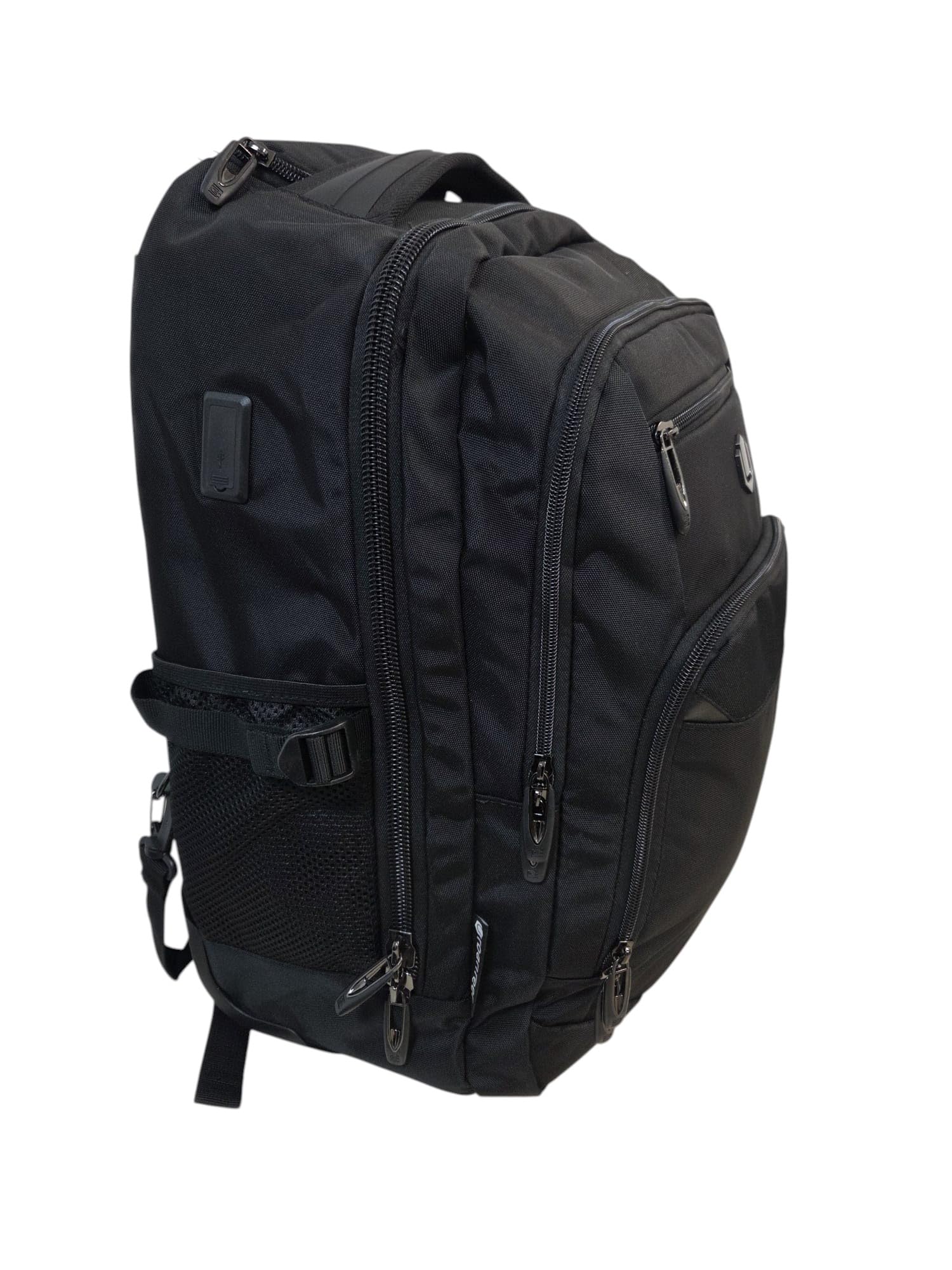 URBANFEEL Mochila con Ruedas y Asa Telescópica, Color Negro, Múltiples Compartimentos, Maleta de Viaje Portátil, 40L