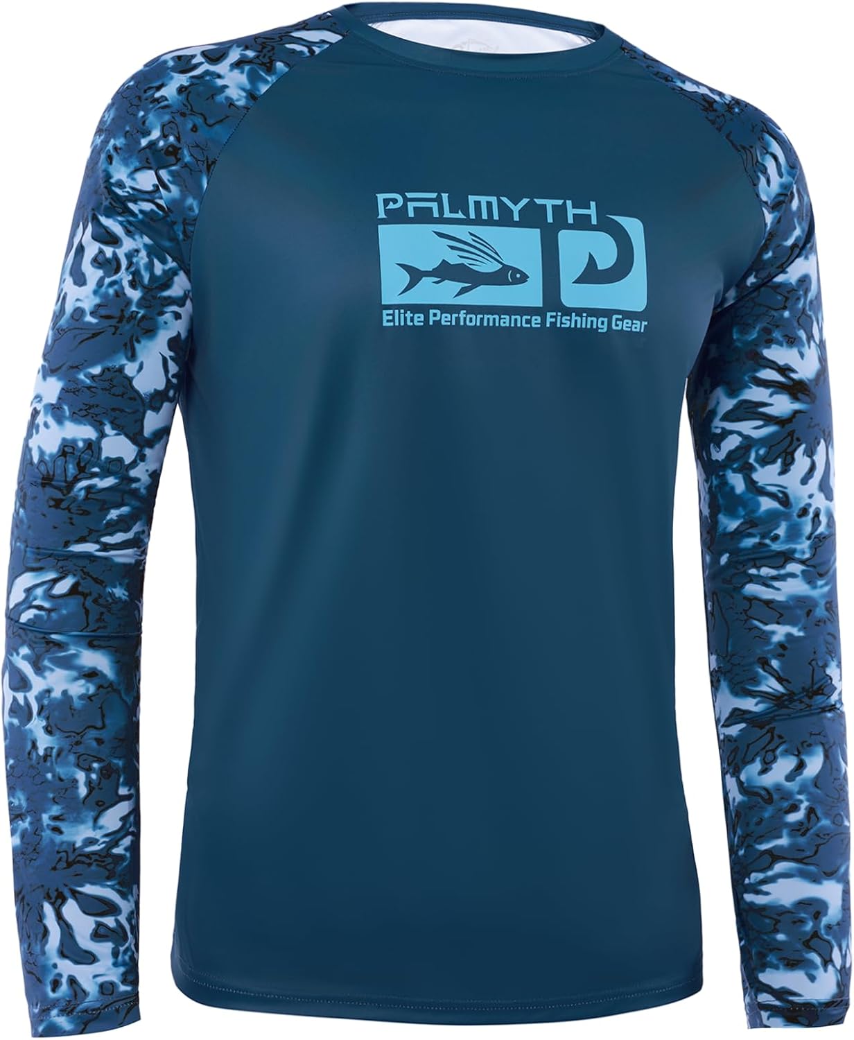 Palmyth Mens Fishing Shirt Long Sleeve UPF 50+ Sun Protection Quick Dry