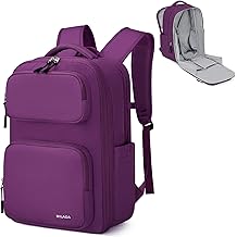 MILADA Expandable Travel Backpack 28L to 39L, TSA-Approved Carry On Backpack with 17 Inch Laptop Compartment, School Business Work Backpack for Men &amp; Women, Purple