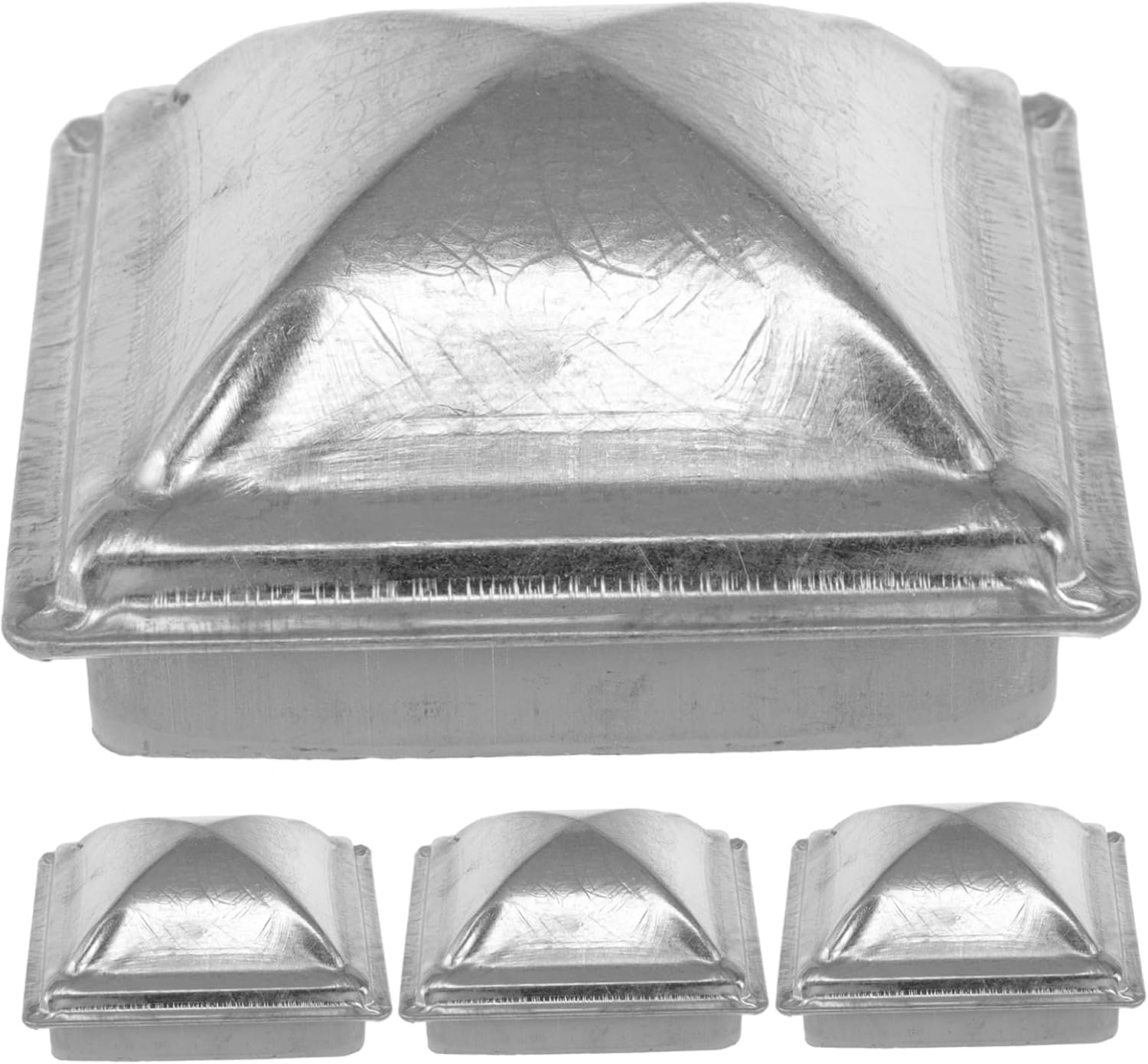 16pcs Post Cap for Fence Decorative Iron Cap Solar Post Fence Parts Picket Decoration