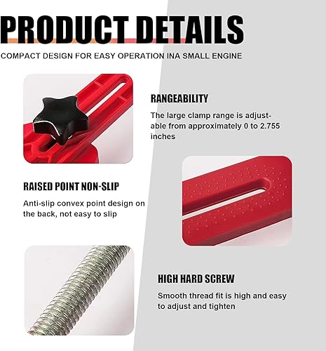 Miniatura 4 de gunhunt 9 abrazaderas de sincronización del motor del árbol de levas para automóvil, herramienta de bloqueo de abrazadera antideslizante de nailon