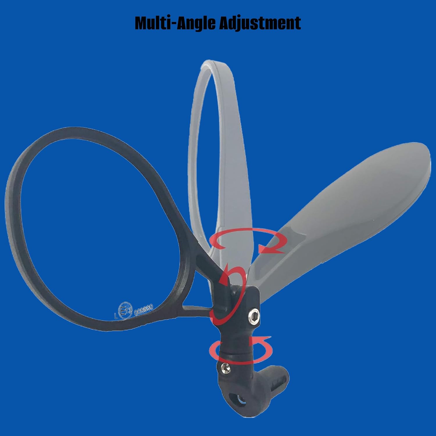 Extendo Bar End Bicycle Mirror, HD Automotive Grade Glass, Multi Angle