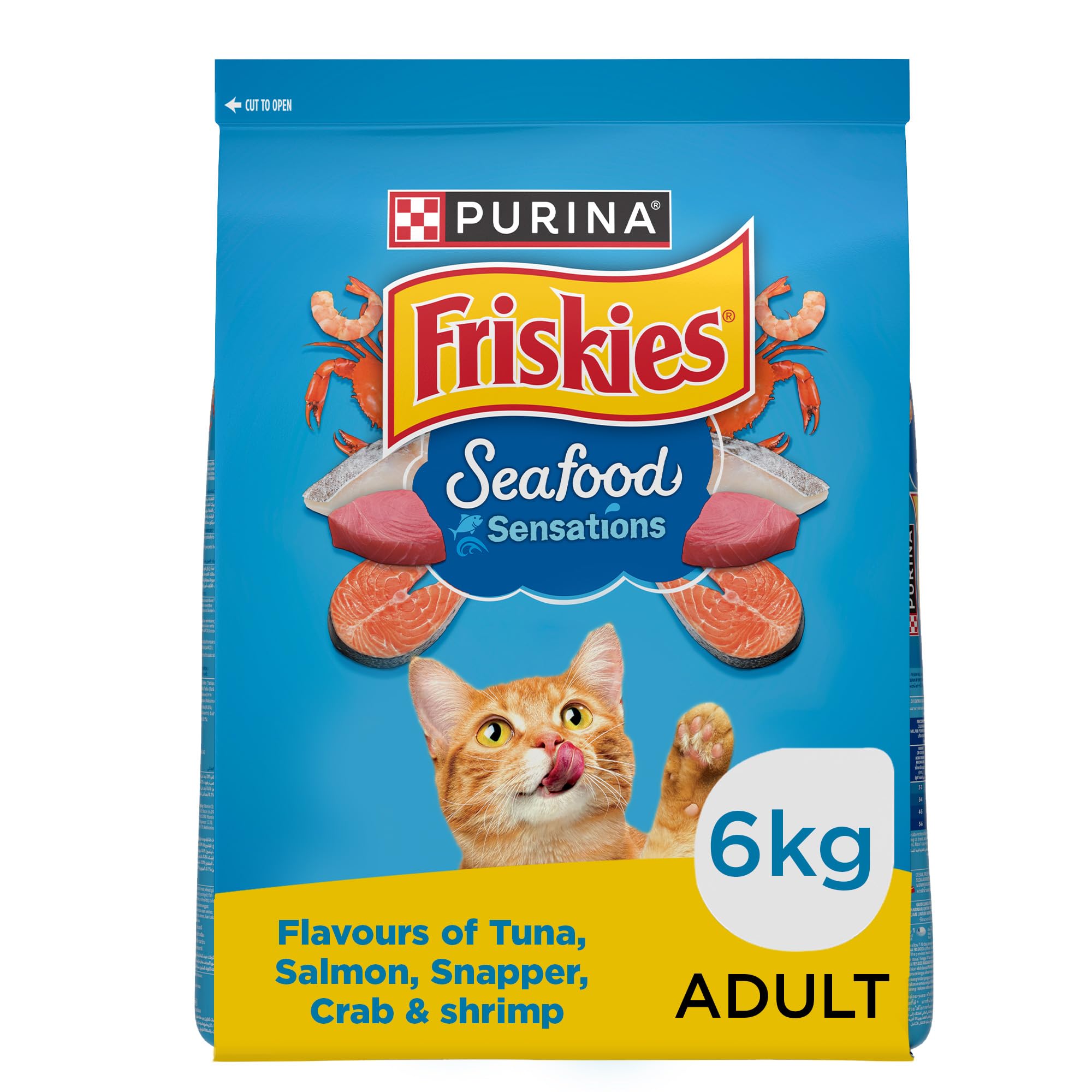 Friskies Cat Food Seafood Sensation Cat Food 6Kg