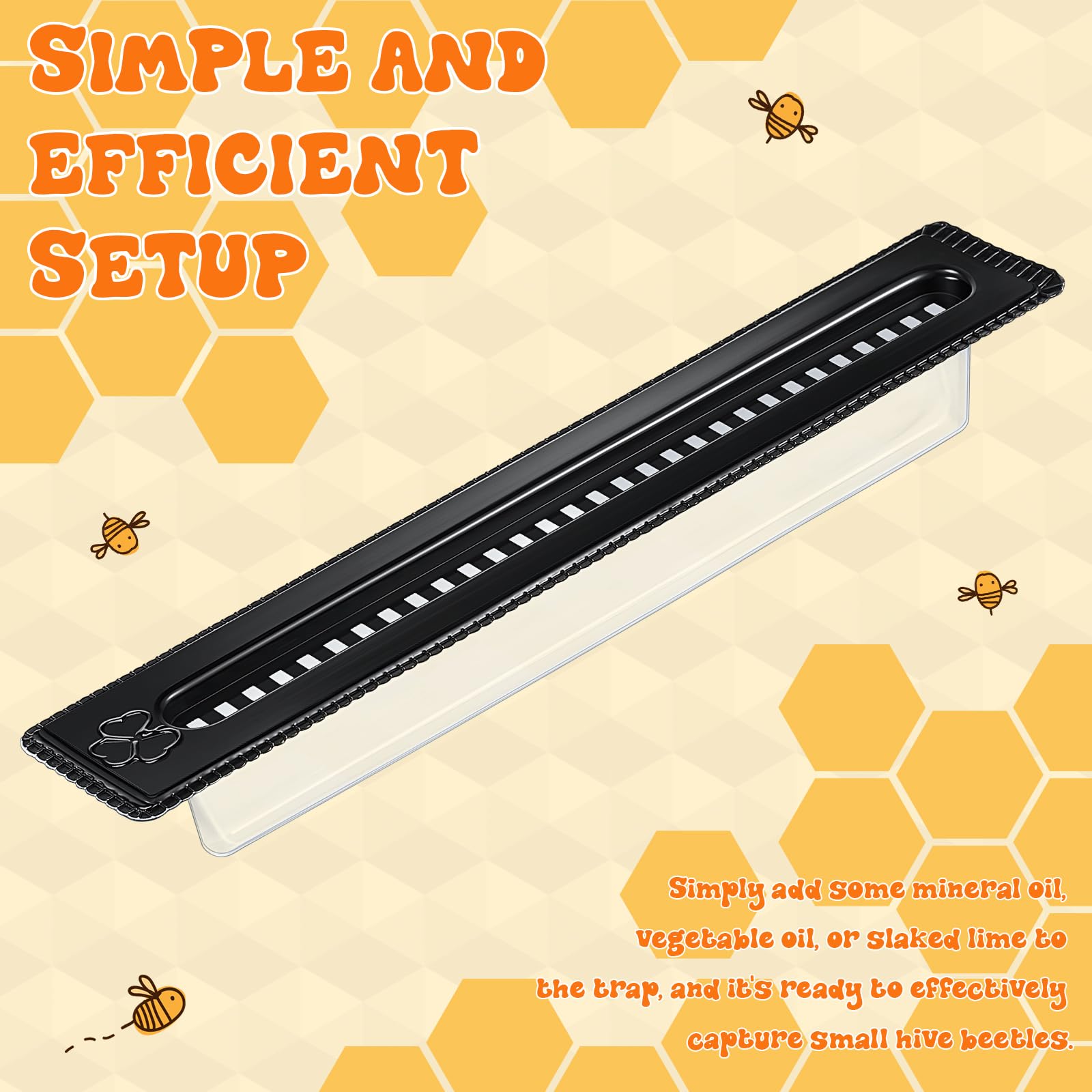 Qualirey Lot de 50 petits pièges à coléoptère en plastique pour ruches, outils d'apiculture, fournitures d'apiculture, contrôle des coléoptères