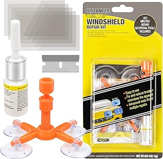 Steinschlag Reparaturset Windschutzscheibe, Universelles Windschutzscheibe Reparaturset, Auto Glas Reparatur Set Zur Reparatur Langer Rissen, Löchern, Rissen,Spinnennetzen und Sternförmigen