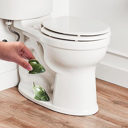 Miniatura 55 de Tapas de pernos de suelo de tortuga marina verde, tapas de cerámica para pernos de inodoro de tortuga marina, bonita decoración de baño, divertidos